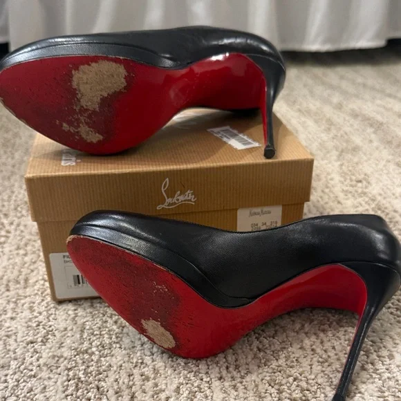 Christian Louboutin Classic Black Heels - Picture 5 of 6